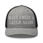 Make Us Laugh Again Mesh Trucker Hat - Heather/ Black