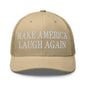 Make Us Laugh Again Mesh Trucker Hat - Khaki