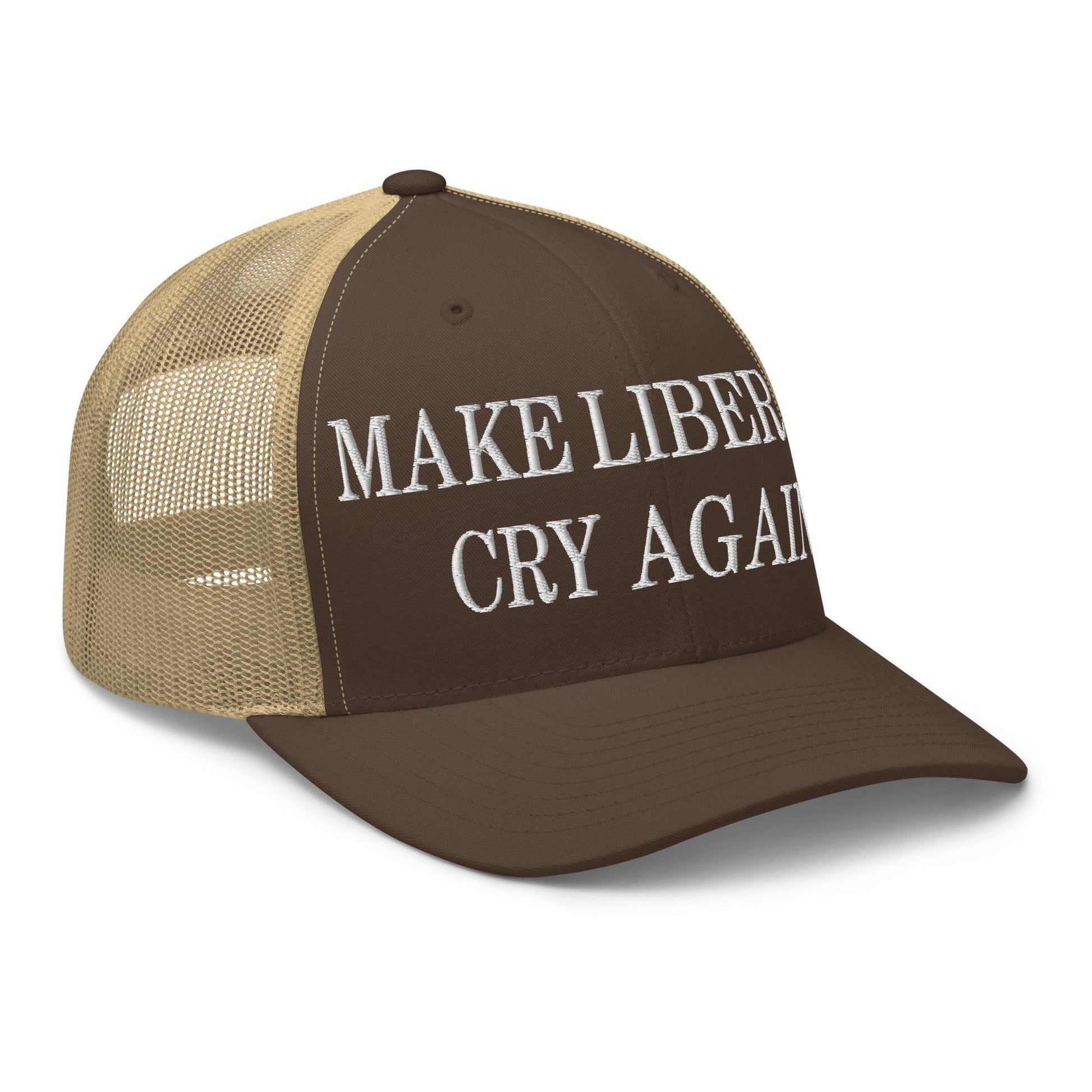 Make Liberals Cry Again Embroidered Mesh Trucker Hat