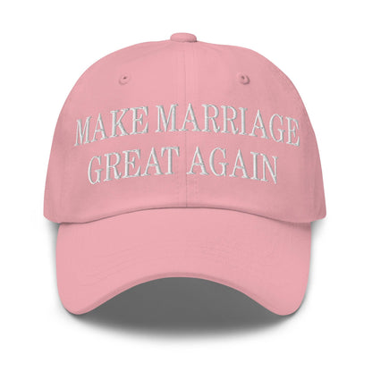 Make Marriage Great Again Embroidered Dad Hat - Pink