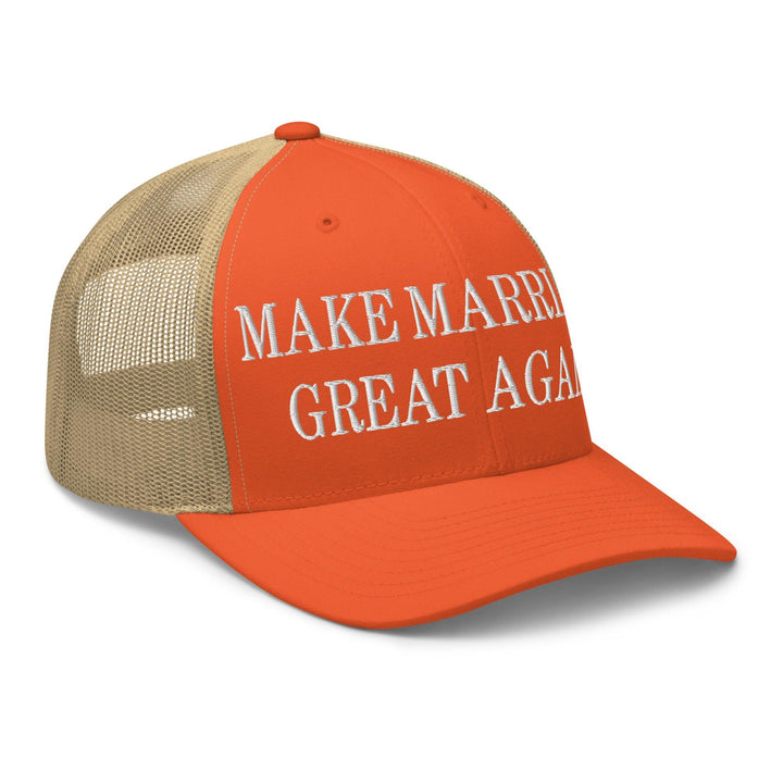 Make Marriage Great Again Embroidered Mesh Trucker Hat