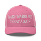 Make Marriage Great Again Embroidered Mesh Trucker Hat - Pink