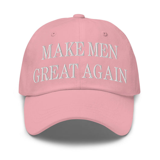Make Men Great Again Embroidered Dad Hat - Pink