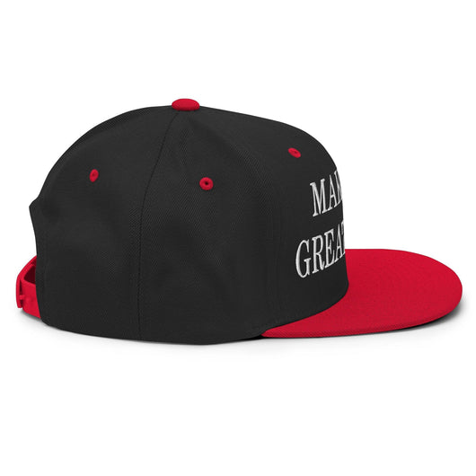 Make Men Great Again Embroidered Flat Bill Brim Snapback Hat
