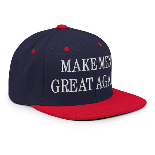 Make Men Great Again Embroidered Flat Bill Brim Snapback Hat