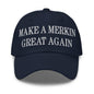 Make A Merkin Great Again Embroidered Dad Hat - Navy