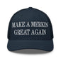 Make A Merkin Great Again Embroidered Mesh Trucker Hat - Navy