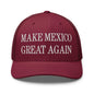 Make Mexico Great Again Embroidered Mesh Trucker Hat - Cranberry