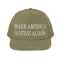 Make Us Native Again Embroidered Classic Mesh Trucker Hat - Loden