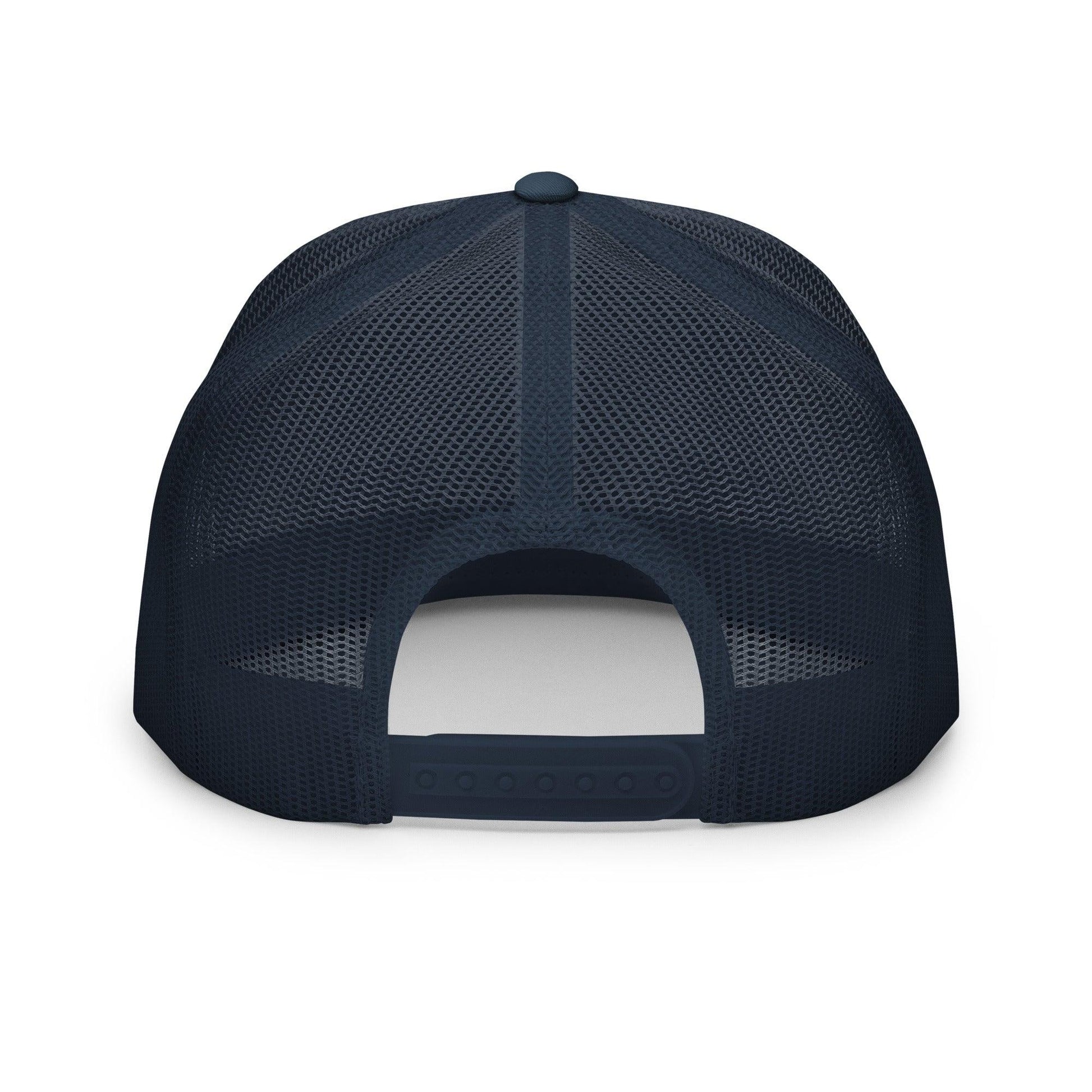 Make Us Native Again Embroidered Mesh Flat Bill Brim Trucker Hat