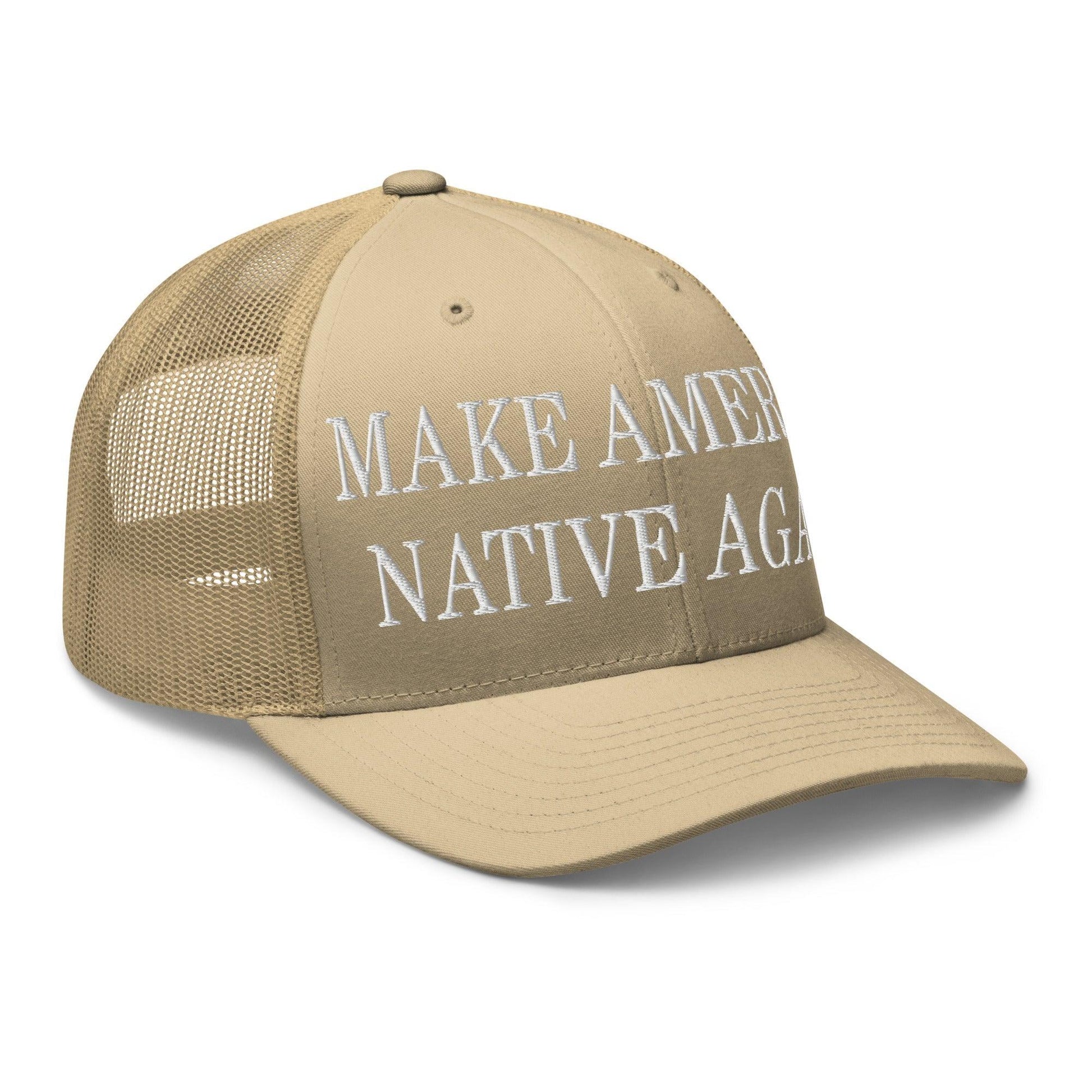 Make Us Native Again Embroidered Mesh Trucker Hat