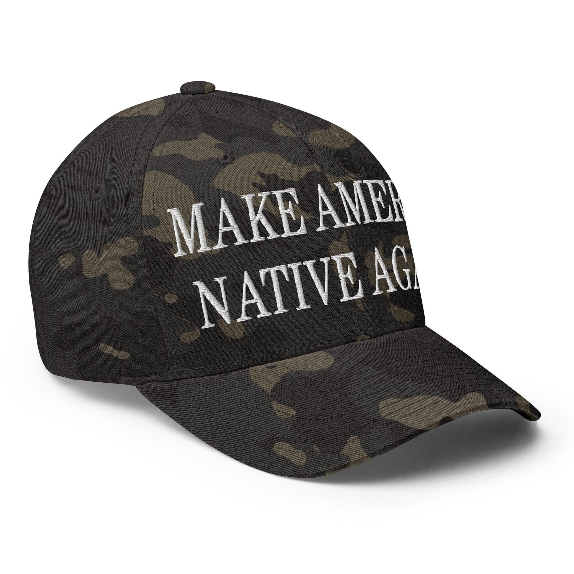 Make Us Native Again Embroidered Stretch Fit Baseball Hat