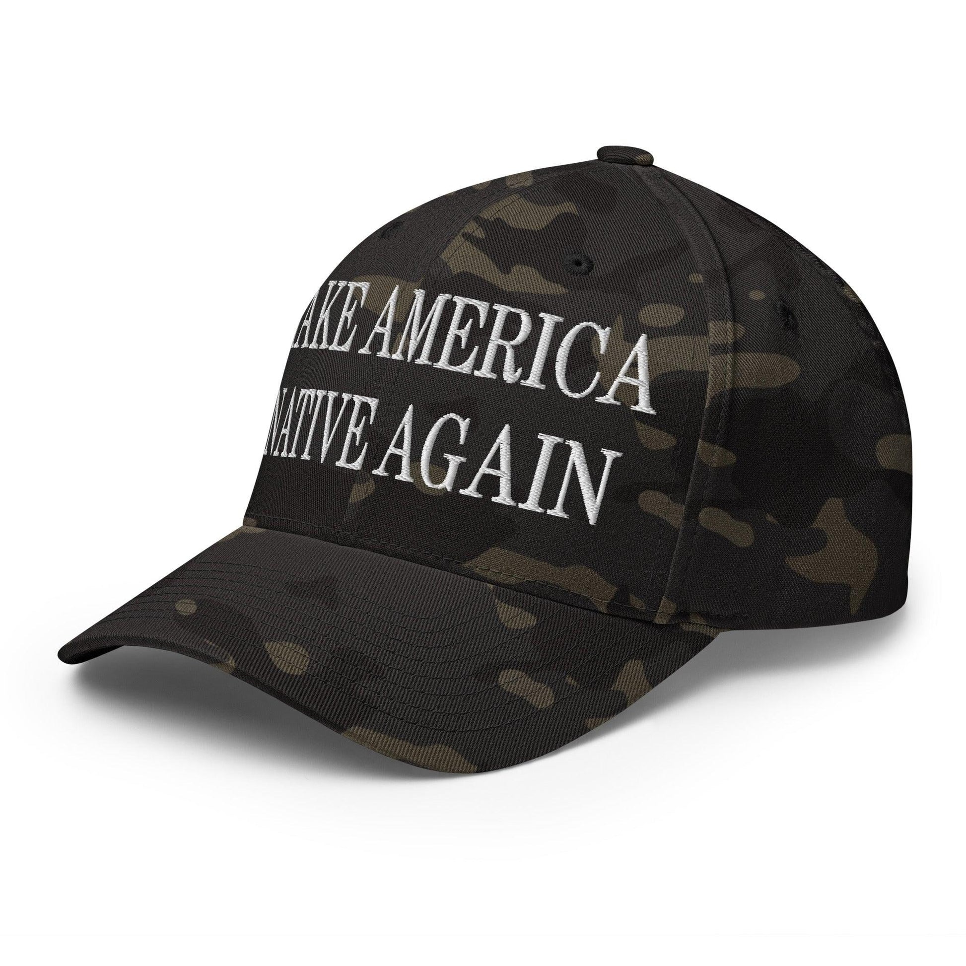 Make Us Native Again Embroidered Stretch Fit Baseball Hat