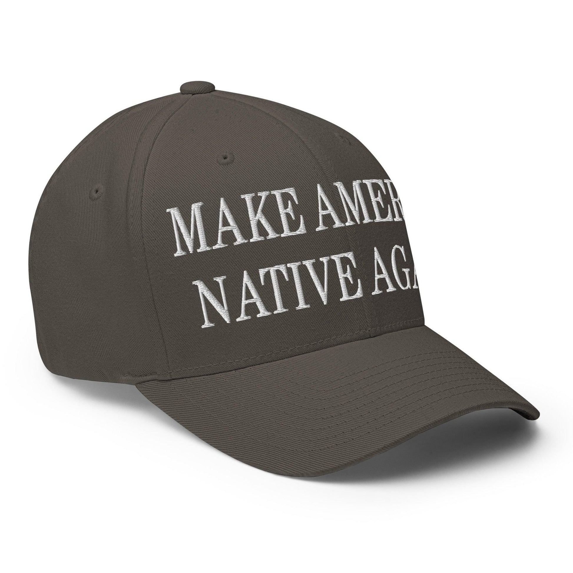Make Us Native Again Embroidered Stretch Fit Baseball Hat