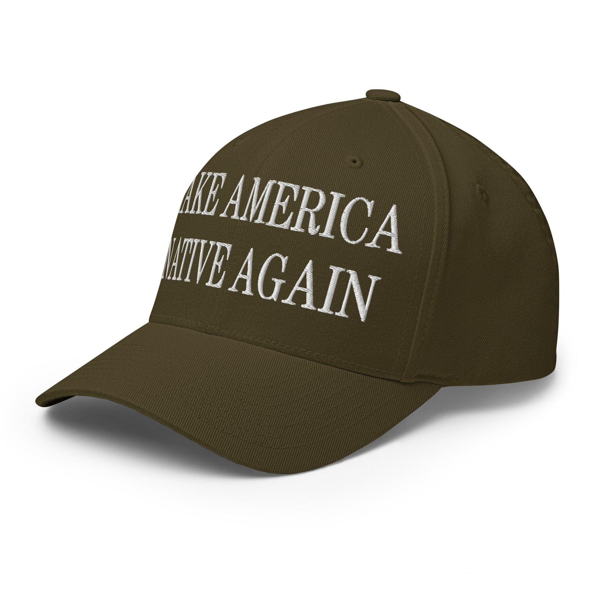 Make Us Native Again Embroidered Stretch Fit Baseball Hat