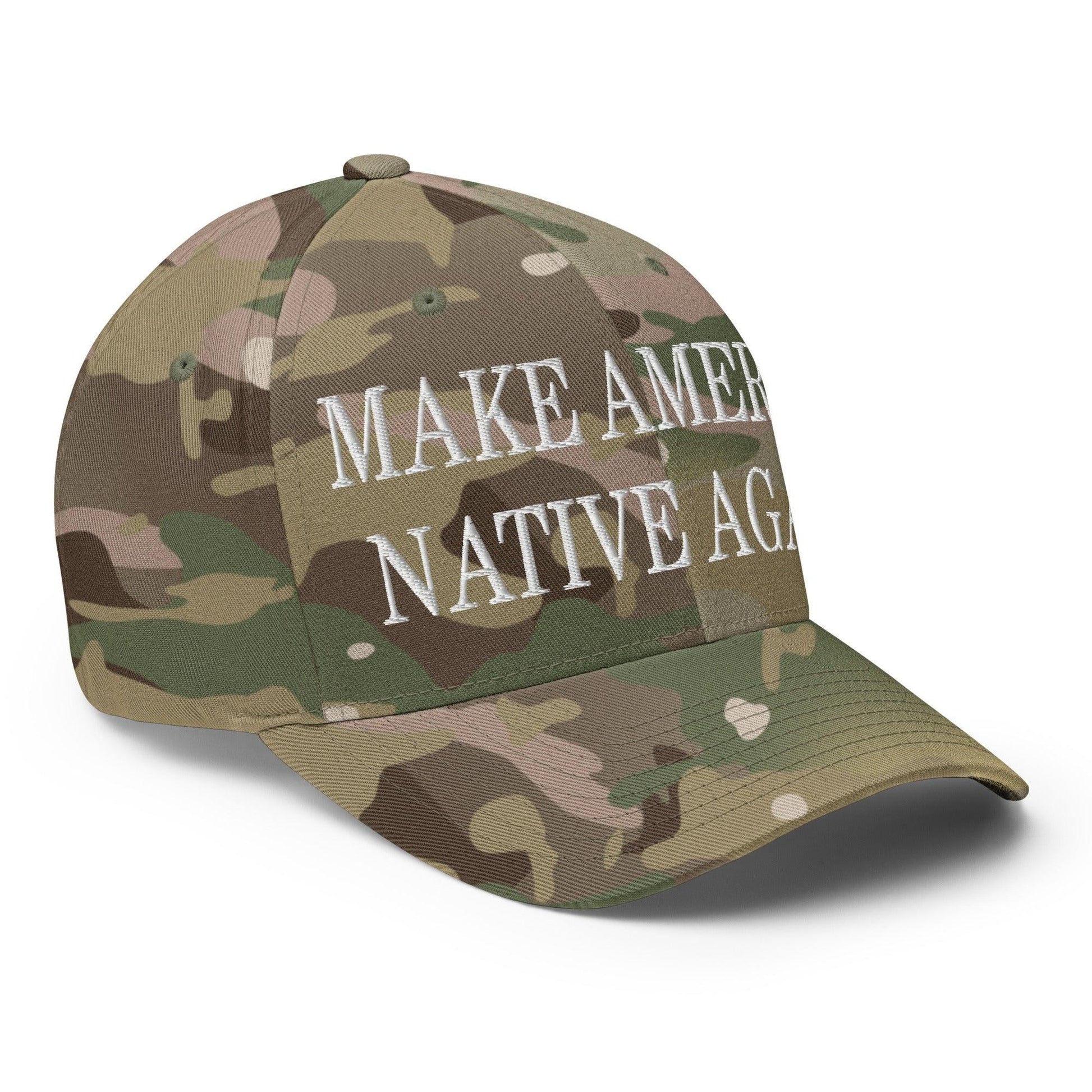 Make Us Native Again Embroidered Stretch Fit Baseball Hat