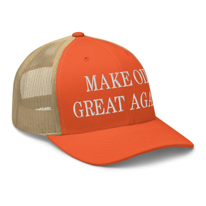 Make Oil Great Again Embroidered Mesh Trucker Hat
