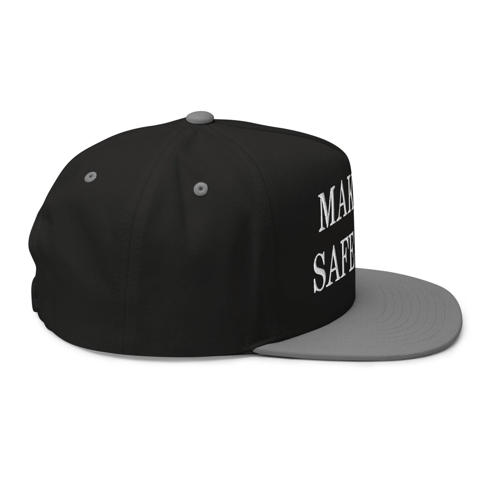 Make Pets Safe Again Embroidered 5 Panel Flat Bill Brim Snapback Hat