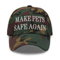 Make Pets Safe Again Embroidered Dad Hat - Green Camo