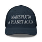 Make Pluto a Planet Again Embroidered Mesh Trucker Hat - Navy