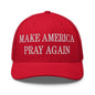 Make Us Pray Again Embroidered Mesh Trucker Hat - Red