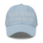 Make Us Queer Again Embroidered Dad Hat - Light Blue