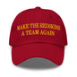 Make The Redskins a Team Again Embroidered Dad Hat - Cranberry