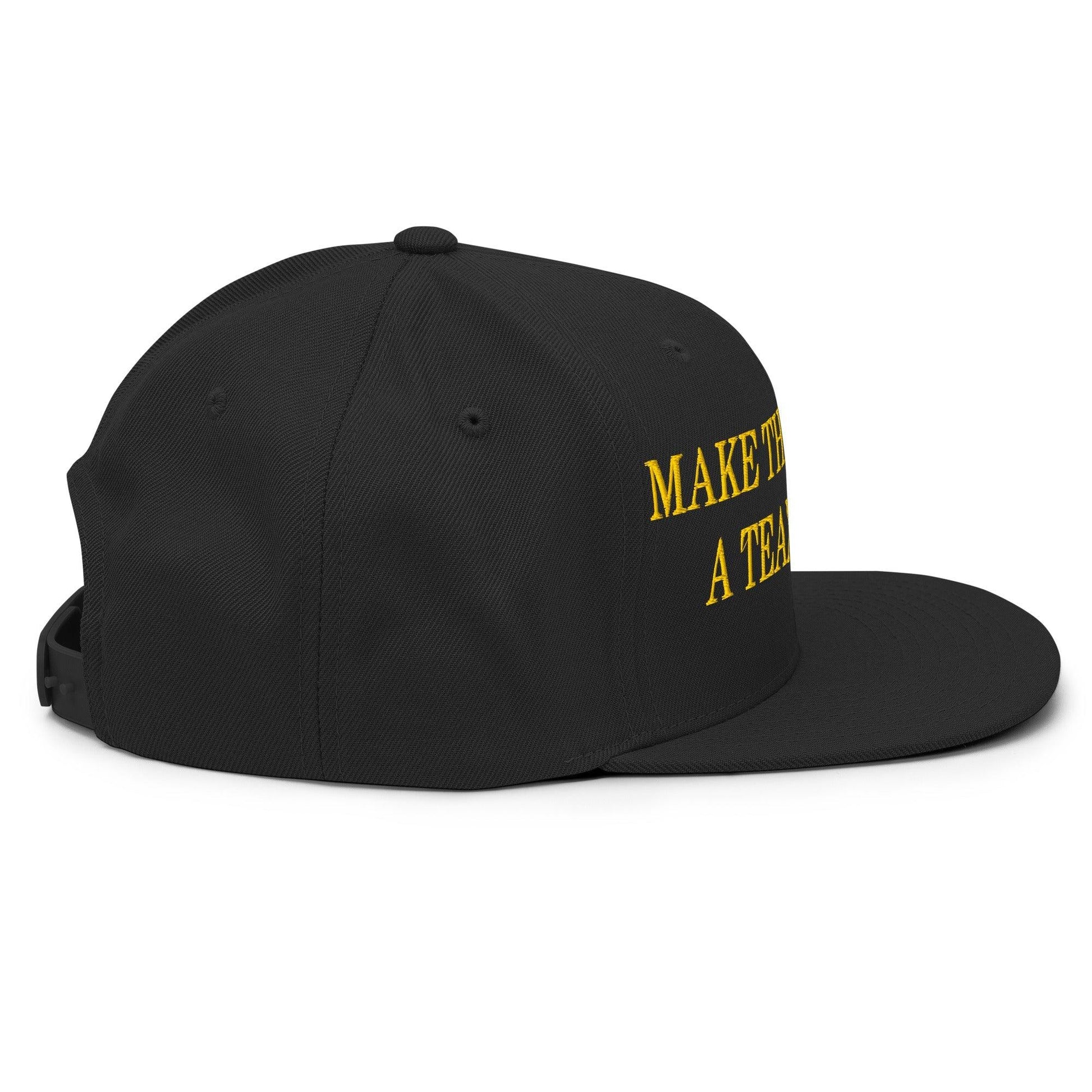 Make The Redskins a Team Again Embroidered Flat Bill Brim Snapback Hat