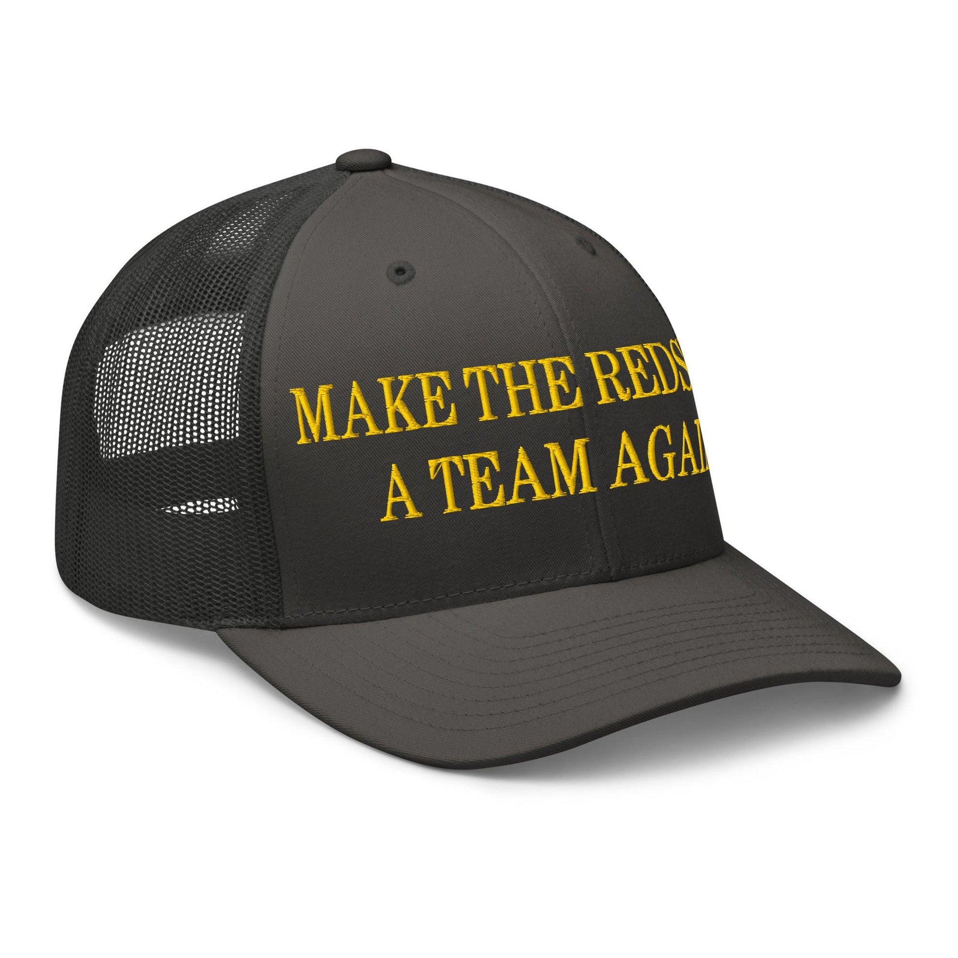 Make The Redskins a Team Again Embroidered Mesh Trucker Hat