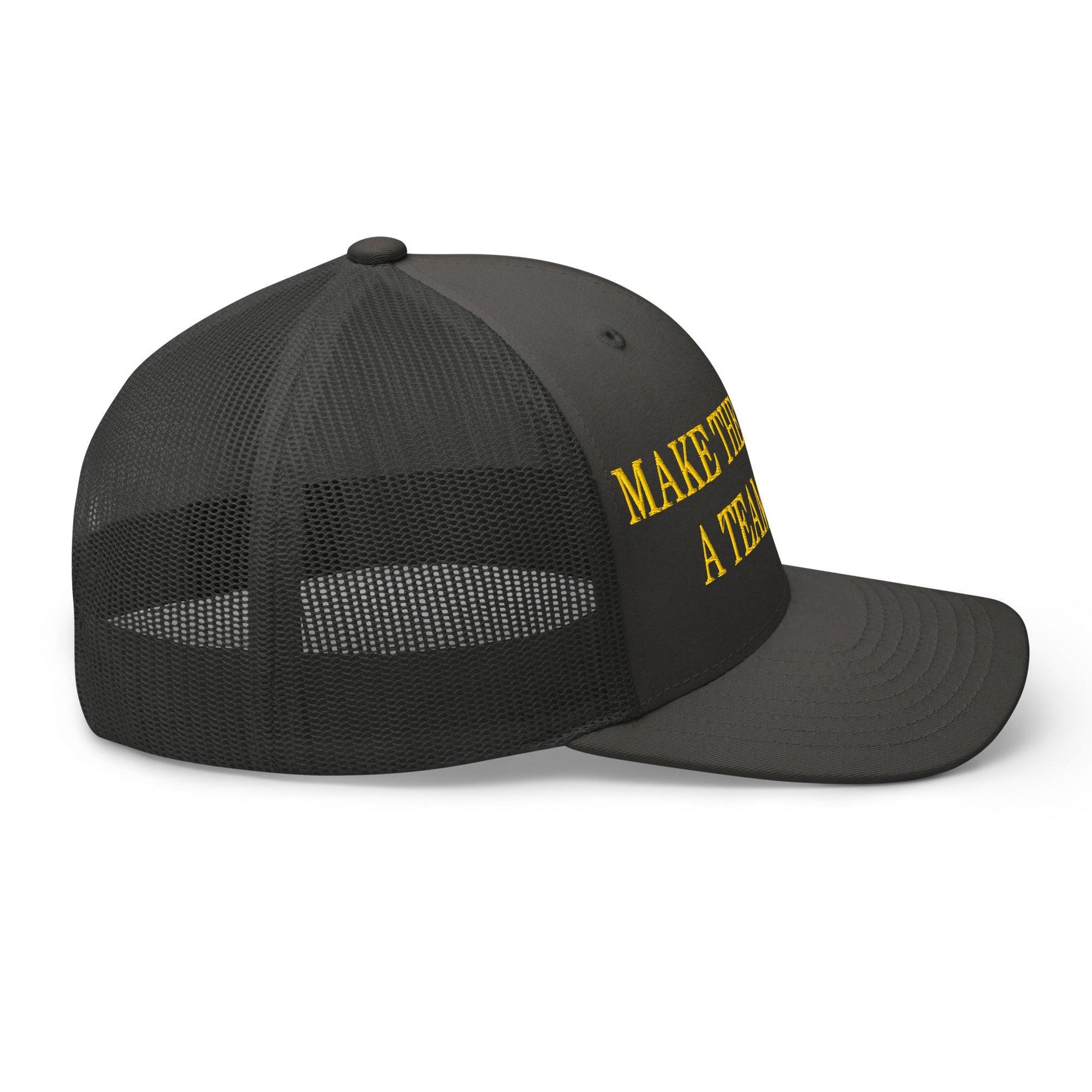 Make The Redskins a Team Again Embroidered Mesh Trucker Hat