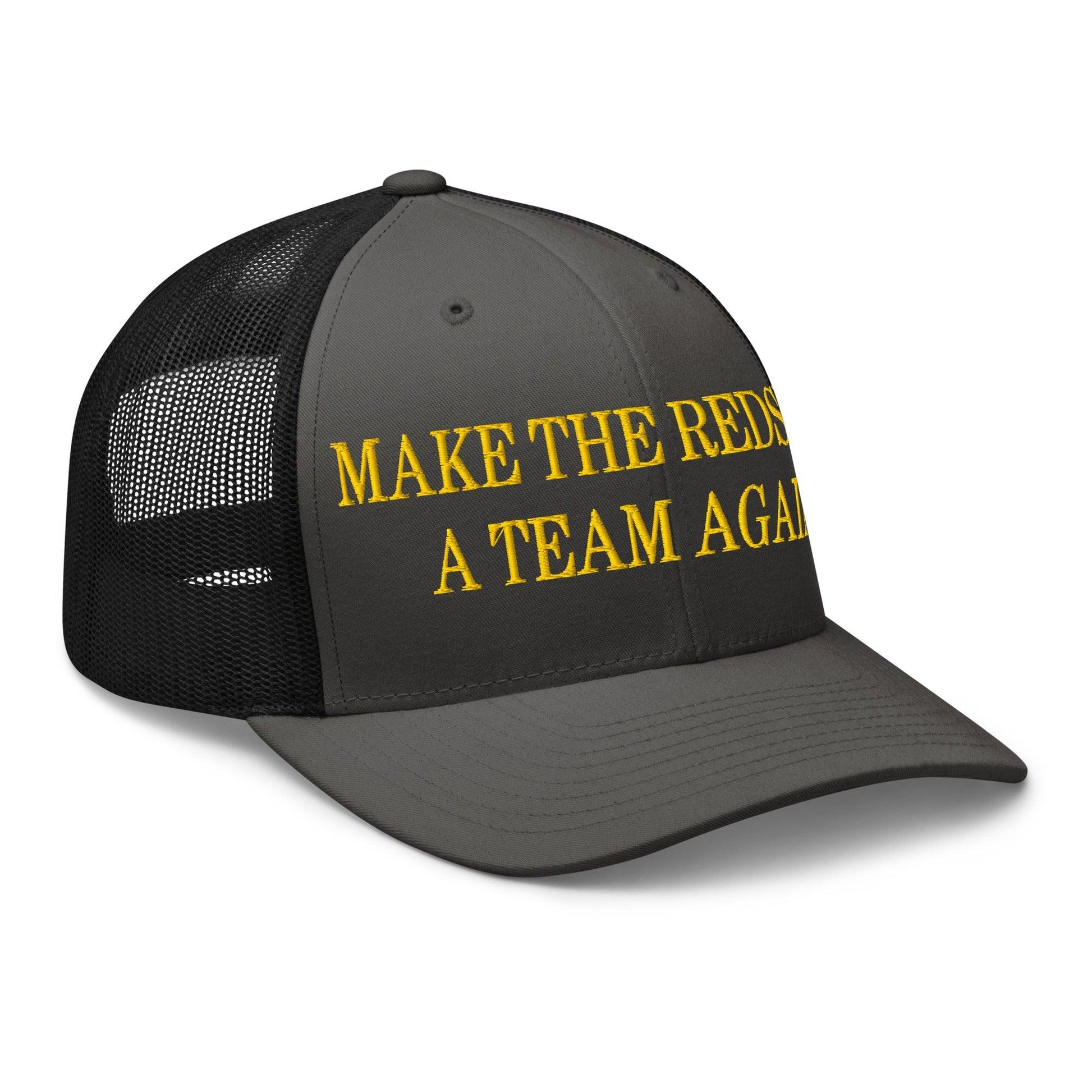 Make The Redskins a Team Again Embroidered Mesh Trucker Hat