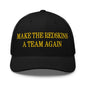 Make The Redskins a Team Again Embroidered Mesh Trucker Hat - Black