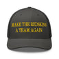 Make The Redskins a Team Again Embroidered Mesh Trucker Hat - Charcoal