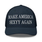 Make Us Sexyy Again Embroidered Mesh Trucker Hat - Navy