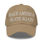 Make Us Skate Again Embroidered Dad Hat - Khaki