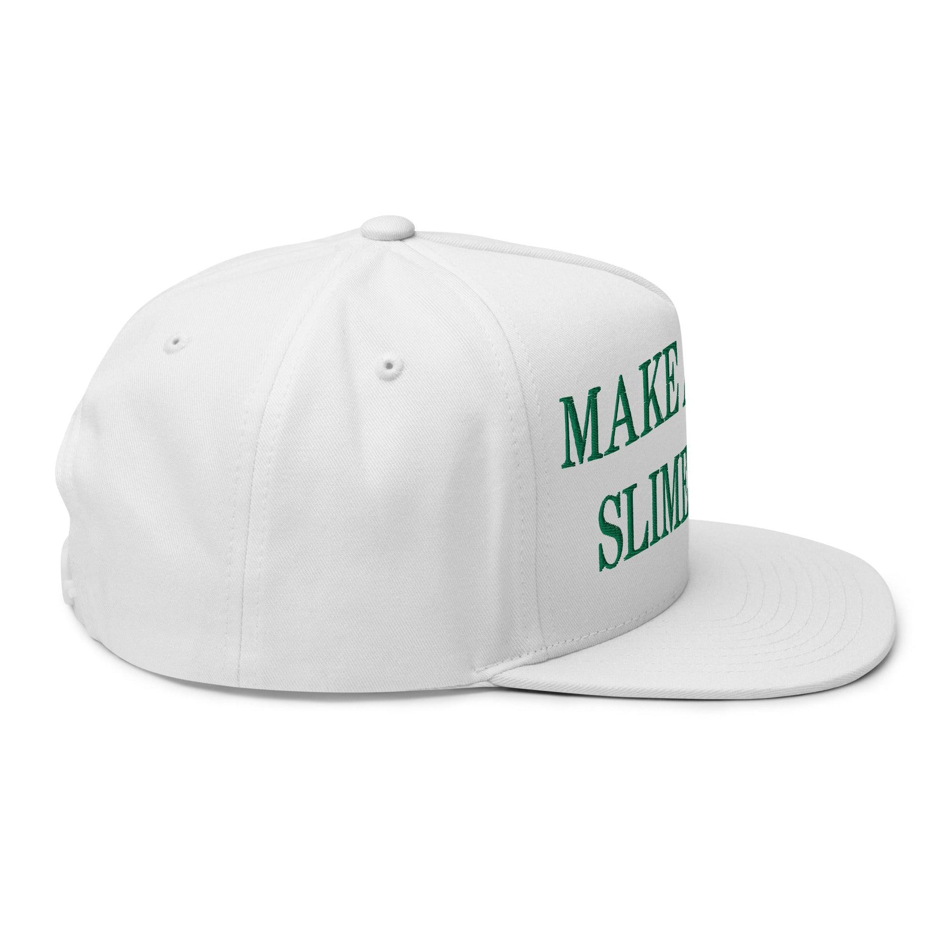 Make Us Slime Again Embroidered 5 Panel Flat Bill Brim Snapback Hat