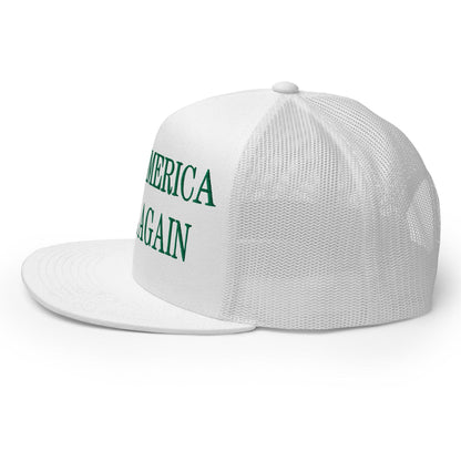 Make Us Slime Again Embroidered Flat Bill Brim Trucker Hat