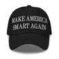 Make Us Smart Again Embroidered Dad Hat - Black