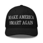 Make Us Smart Again Embroidered Mesh Trucker Hat - Black