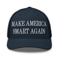 Make Us Smart Again Embroidered Mesh Trucker Hat - Navy