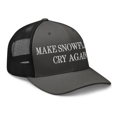 Make Snowflakes Cry Again Embroidered Mesh Trucker Hat