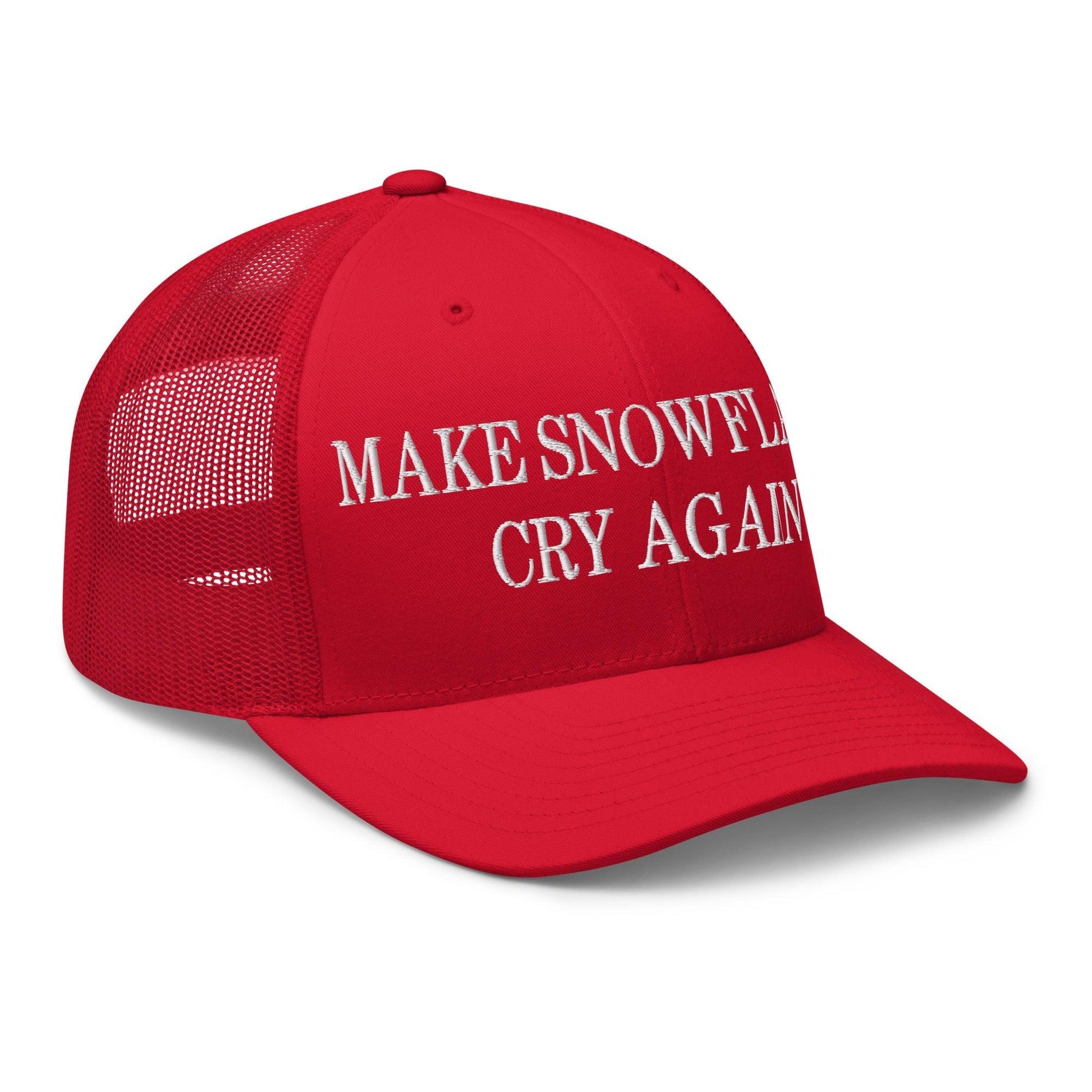 Make Snowflakes Cry Again Embroidered Mesh Trucker Hat