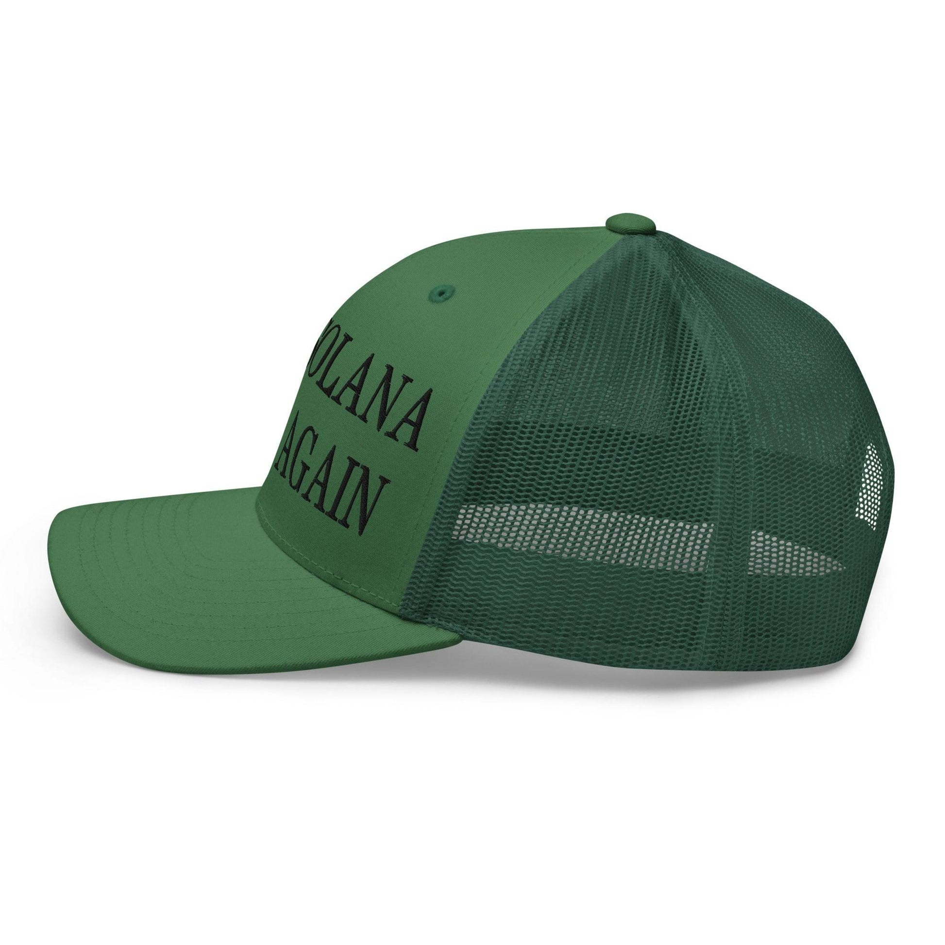 Make Solana Great Again Purple Pepe Embroidered Mesh Trucker Hat