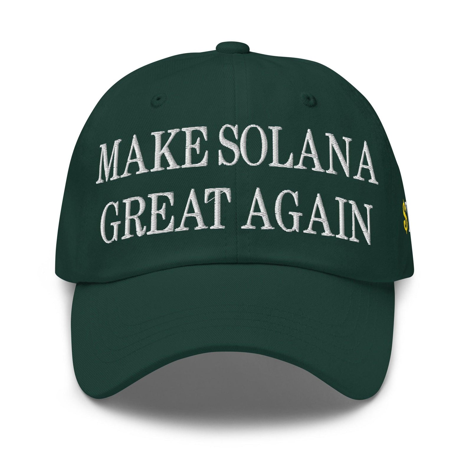 Make Solana Great Again $Trump Official Trump Meme Coin Embroidered Unstructured Dad Hat