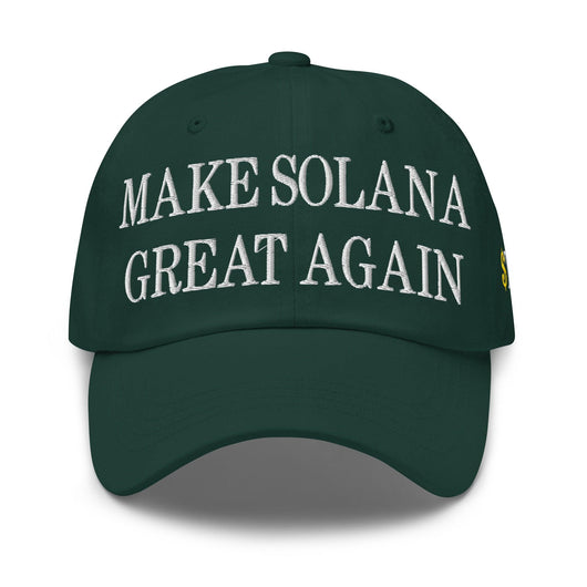 Make Solana Great Again $Trump Official Trump Meme Coin Embroidered Unstructured Dad Hat