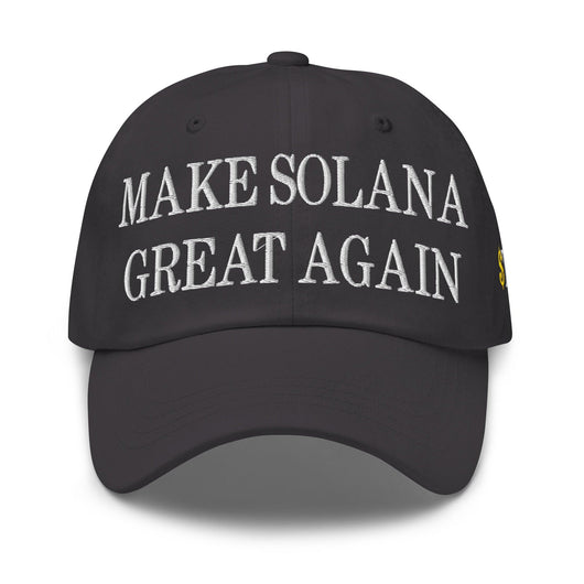 Make Solana Great Again $Trump Official Trump Meme Coin Embroidered Unstructured Dad Hat