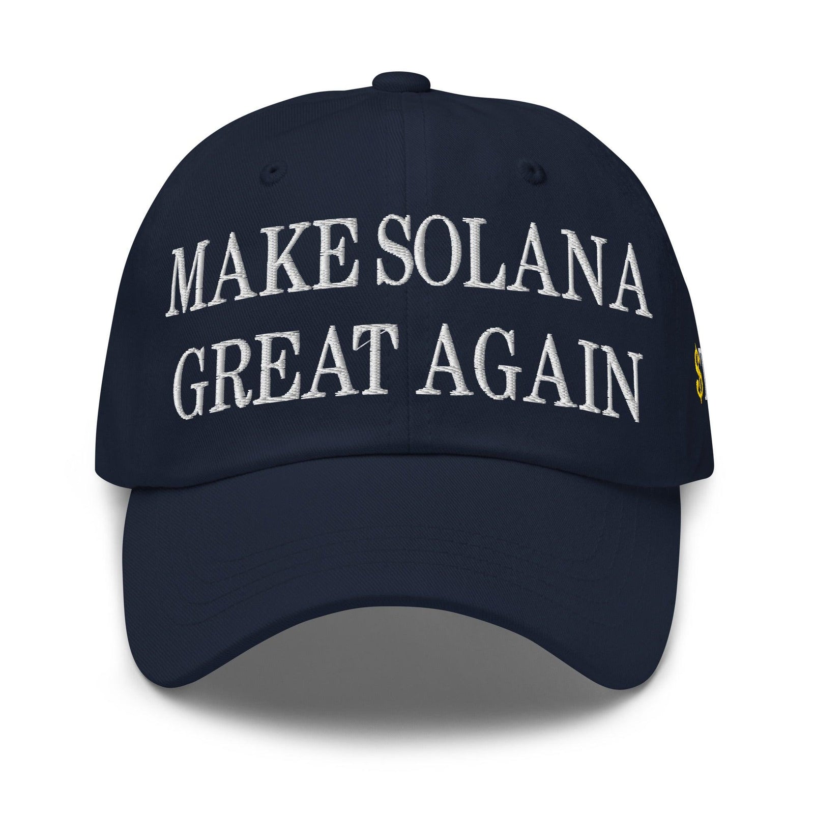 Make Solana Great Again $Trump Official Trump Meme Coin Embroidered Unstructured Dad Hat