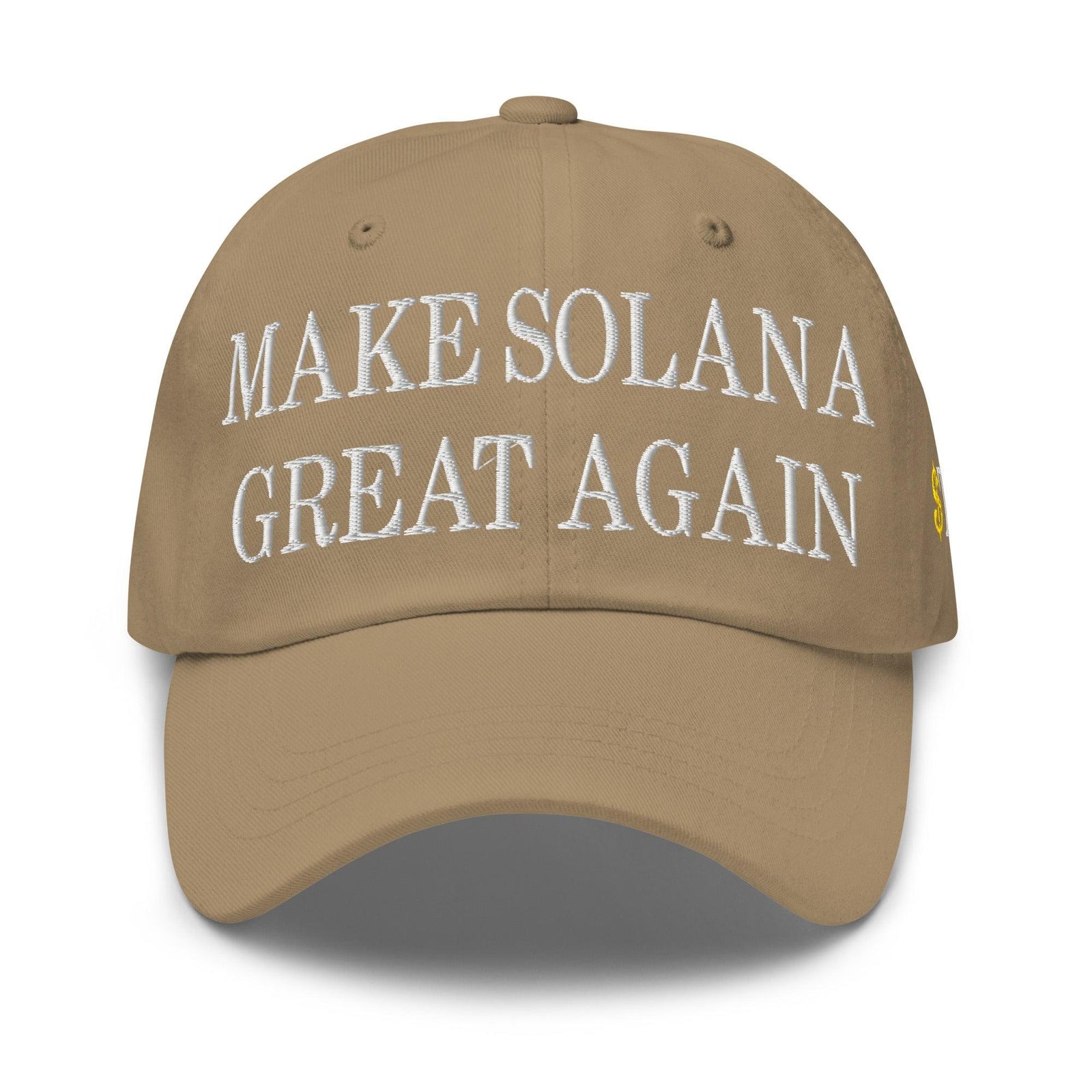 Make Solana Great Again $Trump Official Trump Meme Coin Embroidered Unstructured Dad Hat