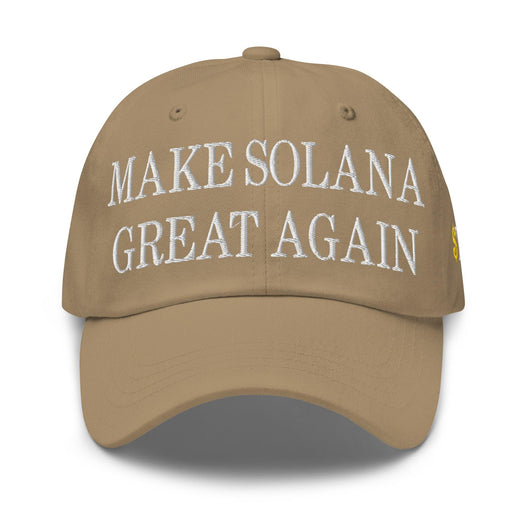 Make Solana Great Again $Trump Official Trump Meme Coin Embroidered Unstructured Dad Hat