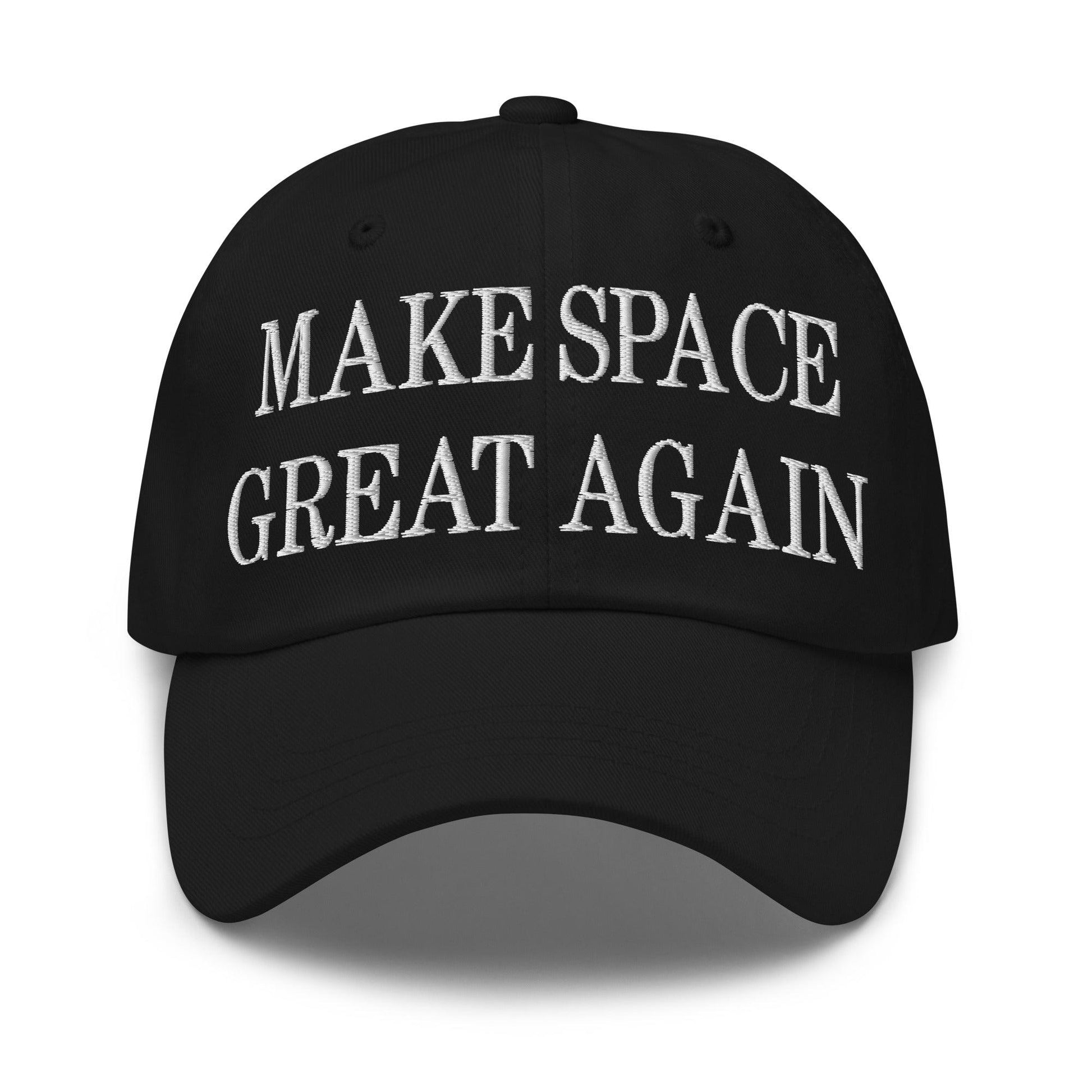 Make Space Great Again Embroidered Dad Hat - Black